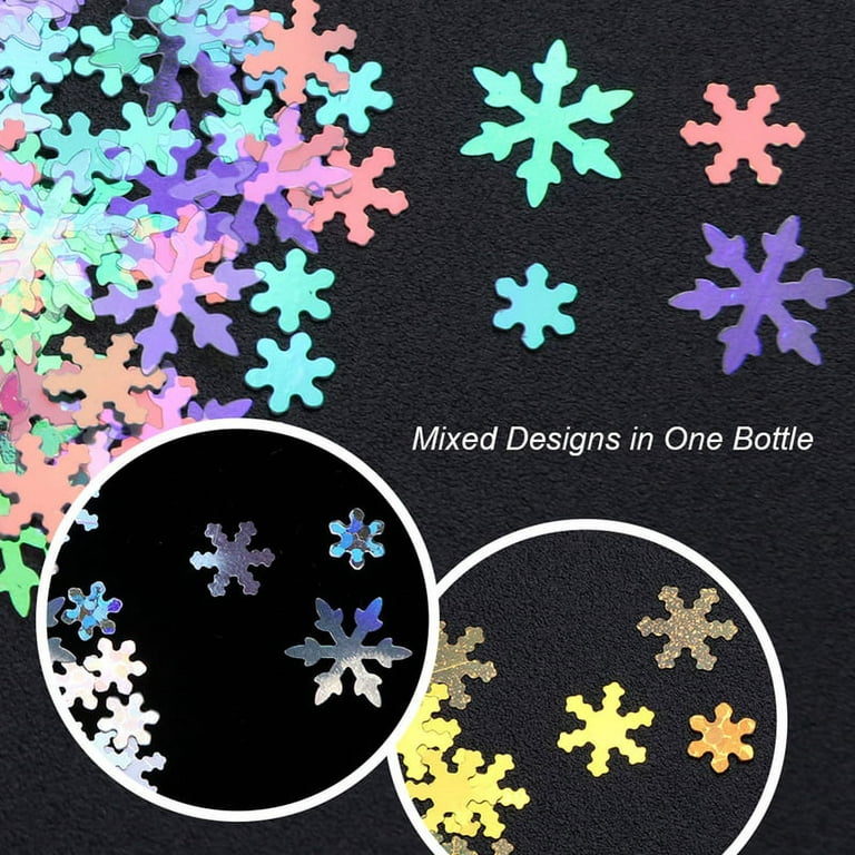 BUY 1 GET 1 FREE Mixed Snowflake Sequins X 20g. Festive, Holiday