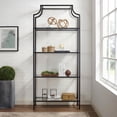 thumbnail image 2 of Crosley Furniture Aimee Bookshelf with Glass Shelves, Bookcase Storage, 2 of 5