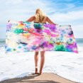 thumbnail image 2 of Summer Microfiber Beach Towel Double-faced Velvet Quick-drying Bath Towel, 2 of 2
