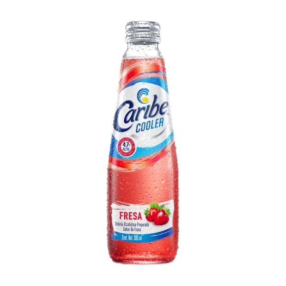 Bebida alcohólica preparada Caribe Cooler fresa 300 ml