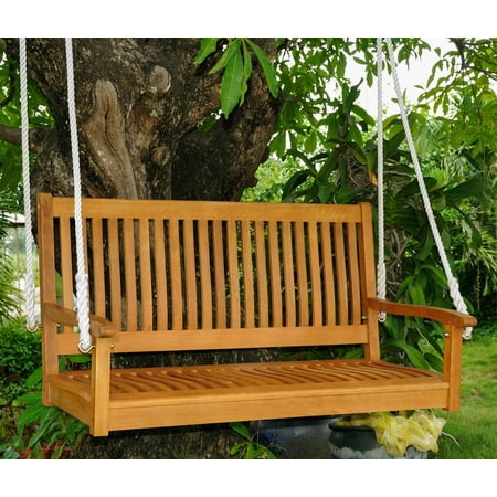 Balau 2 Seater Straight Back Porch Swing