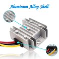 thumbnail image 2 of Convertidor de CC de 24 V a 12 V, convertidor de voltaje de 5 A y 60 W, transformador impermeable con carcasa de aluminio color plateado, 2 of 5