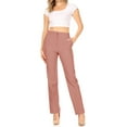 thumbnail image 4 of Women's Classic Straight-Leg Woven Dress Pants for Office and Work, 4 of 5