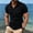 Black, variant on T-Shirts for Men Ribbed Texture Half Zip Shirt for Cruise, Travel Essential Stretch T-Shirt