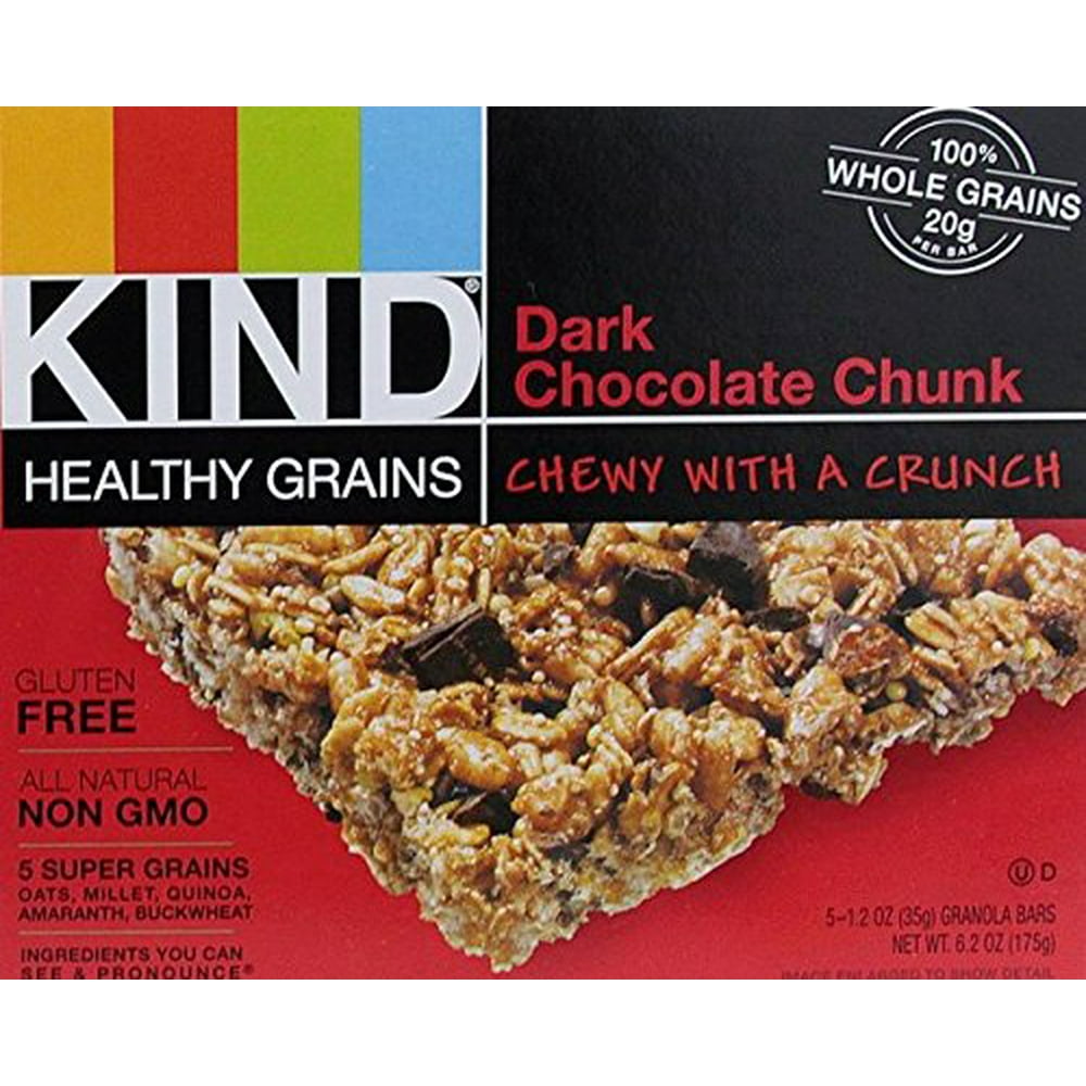 KIND Healthy Grains Granola Bars, Dark Chocolate Chunk, 24 Count