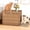 Wood, variant on Hidden Cat Litter Box Enclosure Furniture, Handwoven Rattan Cats Litter Box Cabinet with Mat, Large Indoor Cat House with Fence, Cats Washroom Furniture for Living Room Apartment