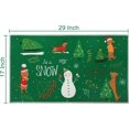 thumbnail image 2 of Christmas Decorative Doormat 17x29 Snowman and Dogs Welcome Mat Indoor Floor Mat Xmas Holiday Christmas Tree Doormat for Entrance Entryway Kitchen, Green, 17" x 29", 2 of 6
