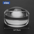 thumbnail image 4 of 10pcs 2 Inch Magnifying Dome - Portable Paperweight 8X Magnifier Clear Reading Aid Magnifying Glass Dome Easy to Glide, 4 of 9