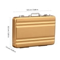 thumbnail image 2 of HAMPPLIES business card briefcase Aluminum Golden for Professionals 1Pcs, 2 of 7
