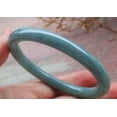 thumbnail image 5 of Icy Green Natural A JADE Jadeite Circle Bangle Bracelet 57 mm 702349 TN, 5 of 12