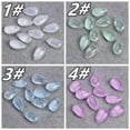 thumbnail image 4 of U8MO 10pcs Teardrop 14x8mm Colorful Crystal Glass Loose Top Drilled Pendants Beads-2# Jelly Green, 4 of 9
