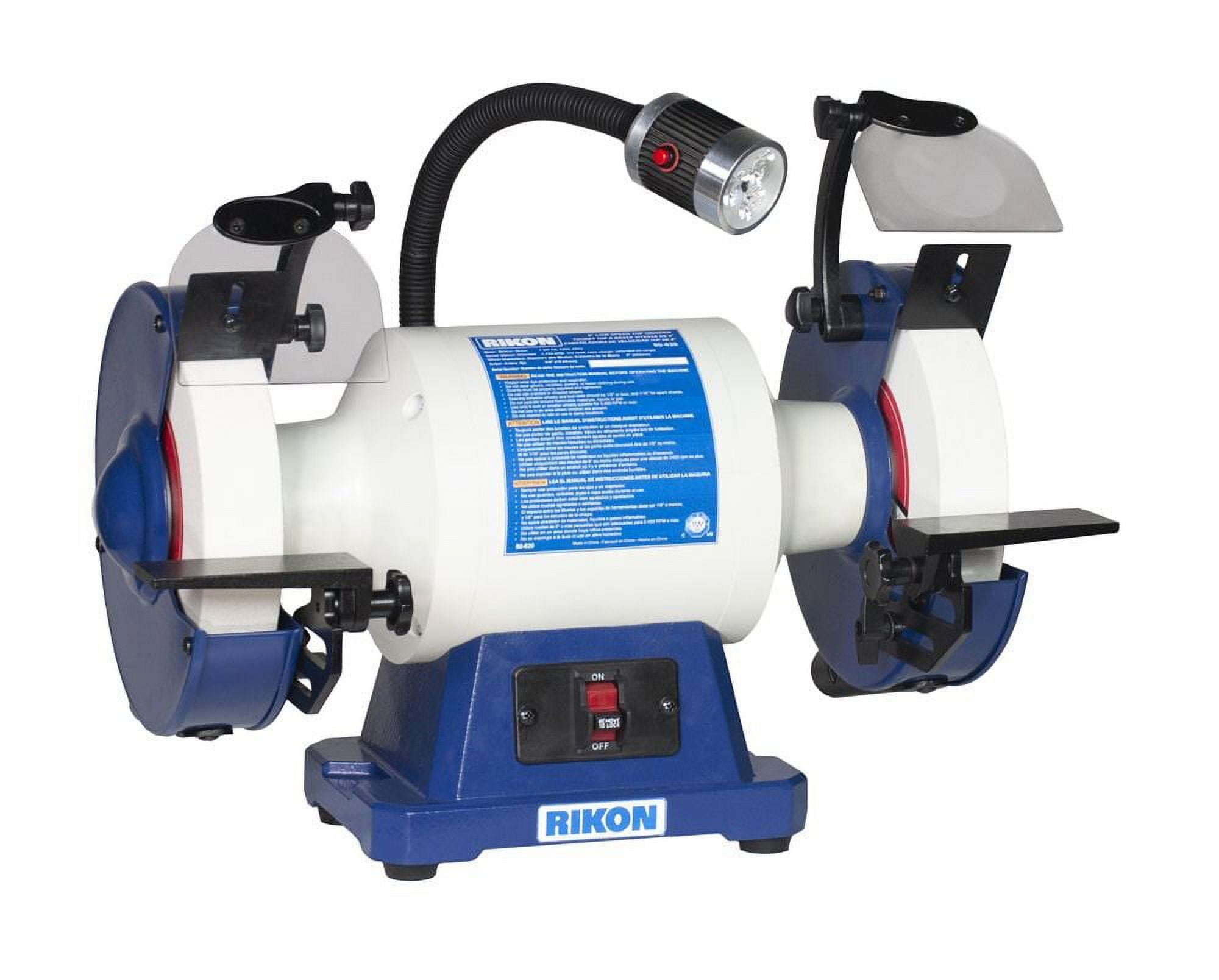 Rikon 8 Inch Bench Grinder - 1-1/2 Inch Wide Stone