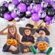 thumbnail image 4 of Globos Togvu morados y negros de 12 pulgadas, 60 paquetes con confeti, 4 of 7