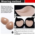 thumbnail image 4 of Silicone Breast Pads Heart Shape Push-Up Inserts for Natural Breast Cleavage, 4 of 7