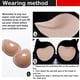 thumbnail image 4 of 1 par de almohadillas de realce de pecho para mujer, inserciones de sujetador de silicona, almohadillas adhesivas para cubierta de pecho, 4 of 7