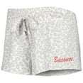 thumbnail image 4 of Women's Concepts Sport White/Cream Tampa Bay Buccaneers Montana Knit Top & Shorts Sleep Set, 4 of 5