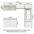thumbnail image 3 of Cocina Integral Completa Madesa Topazio 01 Blanco 260cm, 3 of 10