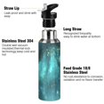 thumbnail image 3 of Yayeee 20oz Insulated Water Bottle Double Wall Stainless Steel with Flip Straw Lid, Magical Forest, 3 of 7