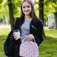 thumbnail image 2 of Purple Strawberry Lunch Bag – Reusable Insulated Cooler for Work, 2 of 7