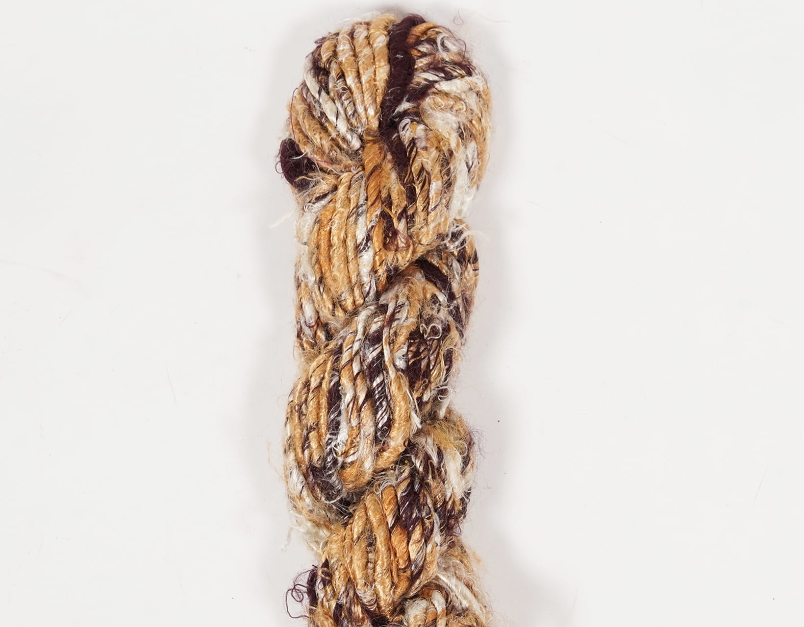 Vintageandyou 300g Recycled Banana Silk Yarn Skein - Pack of 3 | Natural Color Hand-Spun Viscose Banana Fiber Yarns for Knitting, Art Weaving & DIY Crafts - Soft Textured Yarn (Natural)