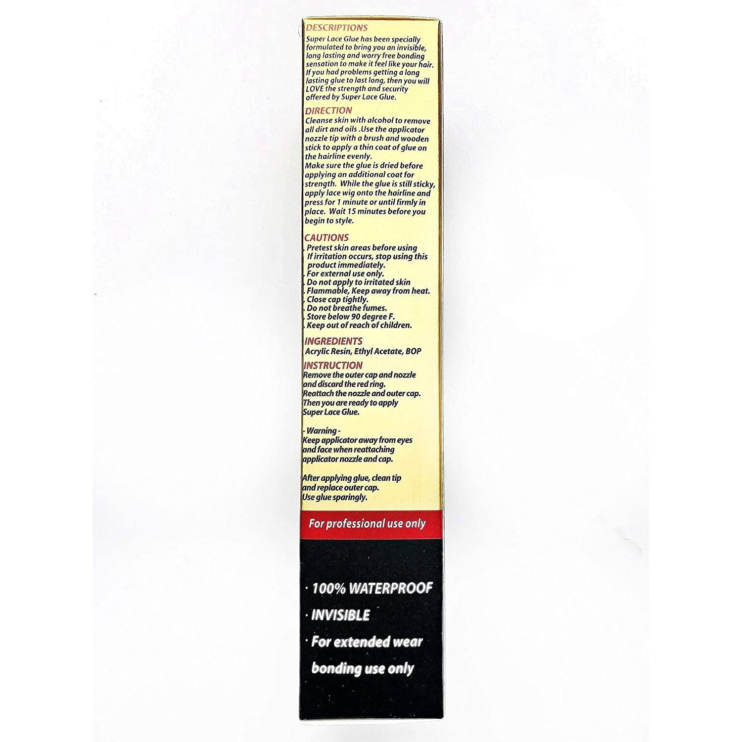 BMB Crazy Hold Waterproof Super Glue for Hair Extensions, Clear, 0.4 oz, 3 Pack