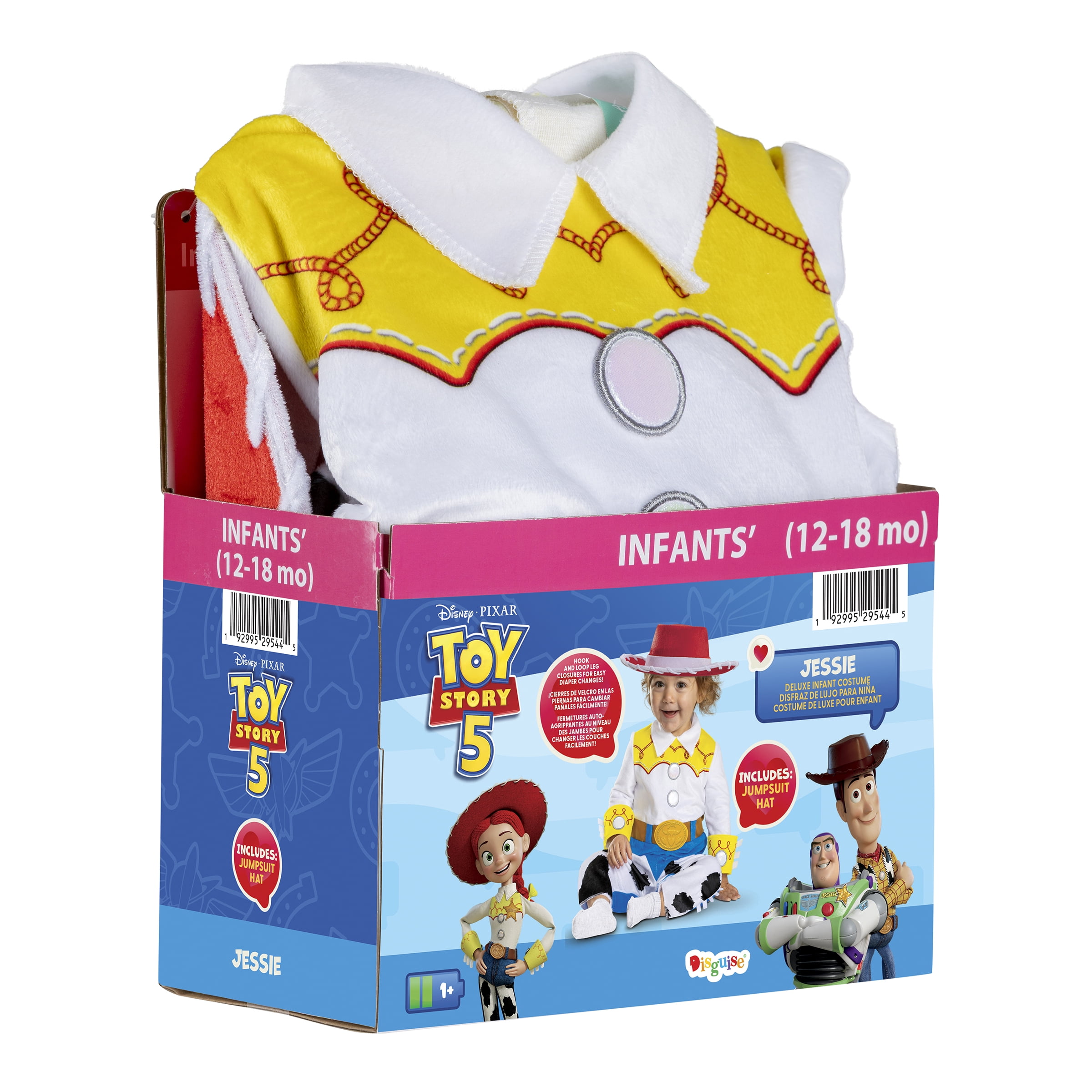 Disney Toy Story Jessie Halloween Costume for Children, Infants Size 12-18M, by Disguise