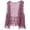 Purple, variant on ZIXKCGDSE Lightweight Cardigans for Women Summer Vest Fashion Hollow Knitted Open Front Top Size One Size