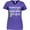 Purple, variant on Inktastic My Sister Is Just Down Right Perfect- Down Syndrome Awareness Ribbon Women's V-Neck T-Shirt