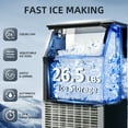 thumbnail image 7 of FREE VILLAGE Commercial Crescent Ice Makers Machine Stainless Steel Makers 120 Lbs/24H with 26.5 Pounds Storage Capacity Crescent Ice Cubes Freestanding Party/Bar/Restaurant, 7 of 7