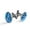Color 1, variant on Men's Classic Stainless Steel, Blue Camouflage Skulls Pattern Cufflinks Business Wedding Shirts, Black