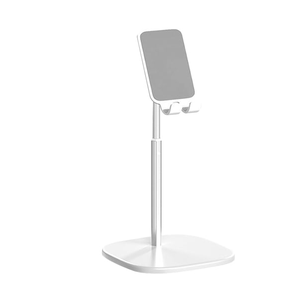 Matsuzay Soporte para teléfono de escritorio Soporte para tableta para teléfonos Soporte universal Metal Telescópico Altura ajustable AngleTablet Teléfono y Comunicación plata
