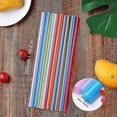 thumbnail image 5 of 1000 Pcs Colorful Plastic Long Disposable Drinking Straws, 5 of 5