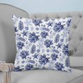 thumbnail image 4 of 20x20 Pillow Covers Set of 2, Navy Blue Coastal Throw Pillow Covers Decorative Couch Cushion Case, Coral Starfish Seaside Summer Beach Microfiber Square Pillowcases for Bedroom Car Living Room, 4 of 7