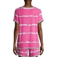 thumbnail image 3 of Secret Treasures Essentials Women's and Women's Plus Crew Neck Sleepwear Top, 3 of 7