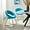 Blue, variant on Modway Nouvelle 19" Velvet Dining Chairs in Gold/Emerald Green (Set of 2)