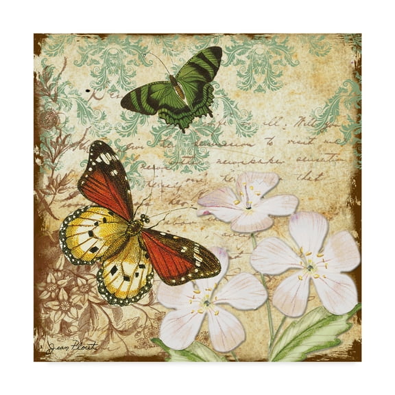 Trademark Fine Art 'Inspirational Butterflies 2' Canvas Art by Jean Plout