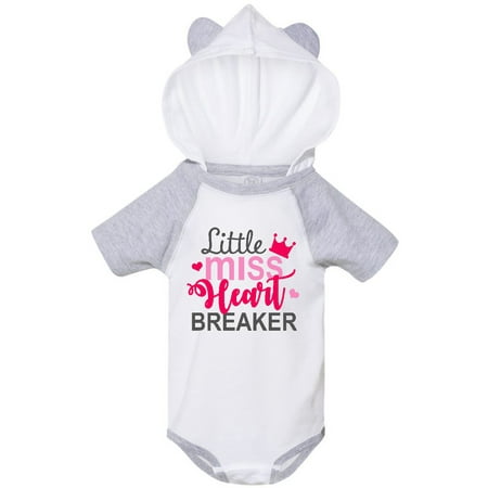 

Inktastic little miss heart breaker Gift Baby Boy or Baby Girl Bodysuit