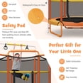 thumbnail image 5 of Gymax 5FT Kids 3-in-1 Game Trampoline Seamless W/ Enclosure Net Spring Pad In/ Outdoor, 5 of 8