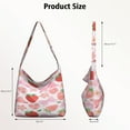thumbnail image 4 of Canvas Shopping Bag for Shopping Enthusiasts Fashion Strawberry Tote Bag for School Commuting, 4 of 5