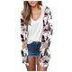thumbnail image 1 of Cárdigan para mujer, blusa informal de manga larga con estampado y bolsillo, cárdigan con capucha, abrigo holgado de algodón de imitación para mujer, 1 of 4
