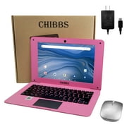 T&C 10.1 Inch Kids Laptop Computer powered by Android 7.1.1 OS, 2gb Ram, 32gb Rom, Bluetooth, Wi-Fi- Pink
