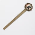 thumbnail image 2 of Woodpecker Antique Bronze Lace Bookmark: a Gift for Readers and Book Lovers, 2 of 5