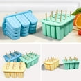 thumbnail image 4 of Moldes de silicona para paletas de 12 cavidades con palitos de madera, sin BPA, para hacer helados caseros, accesorios de cocina de verano., 4 of 8