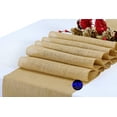 thumbnail image 2 of MDS Pack of 15 Wedding 12 x 108 inch Burlap Table Runner Natural Jute Hessian Country Vintage for Wedding - Natural, 2 of 6