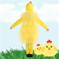 thumbnail image 7 of WhouRiu Little Girls Outfit Set Cartoon Chicken Role Play Sleeveless Bodysuit Kids Holiday Party Loose Cozy Outfits Yellow,Sized 5-6, 7 of 7