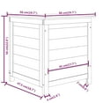 thumbnail image 4 of vidaXL Outdoor Cushion Box Brown 50x50x56 cm Solid Wood Fir, 4 of 4