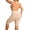 Beige, variant on Plus Size Women's Backless Full Body Shapewear Seamless Thigh Slimmer One Piece Jumpsuit