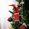 thumbnail image 3 of Santa Claus trepando escalera - Adorno navideño de 25cm para ventanas, árboles y fiestas, regalo perfecto para niños y decoración festiva., 3 of 6