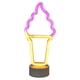 thumbnail image 1 of Letrero de neón LED con forma de helado, letrero de neón decorativo con base para habitación de bebé, bar, fiesta de boda, 1 of 14