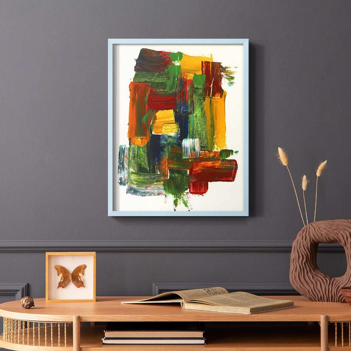 Abstract II in Paper Solid Wood 8 x 10 Framed Print